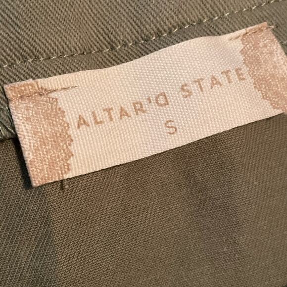 Altar'd State Pleated Khaki Mini Skirt size Small - Picture 3 of 12